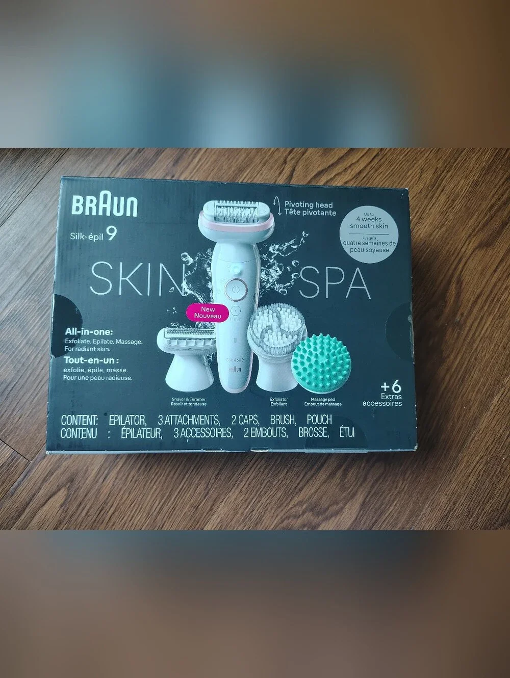 Braun Silk Epil 9 All In One Hair Removal Plus 6 Extras Accessories New SEALED